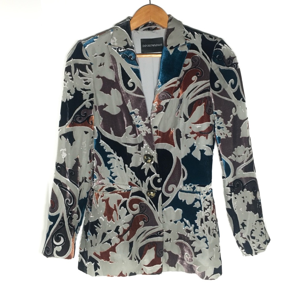 EMPORIO ARMANI SILK ORGANZA BLAZER